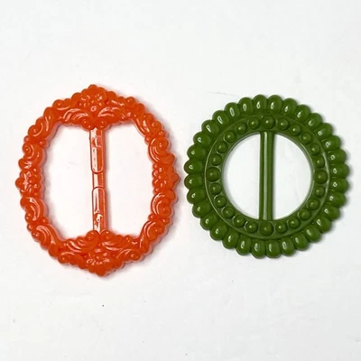 "Juego de 2,75""-3"" vintage de bufanda con hebilla deslizable camiseta/2" Foto 1 de 4