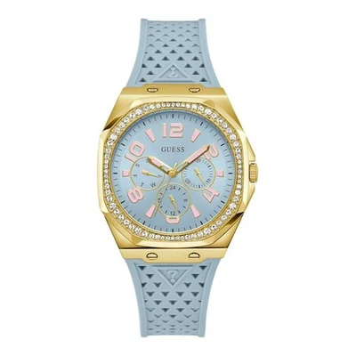 Guess Zest – Orologio Donna Oro con Cinturino Azzurro (GW0694L1) - Immagine 1 di 4