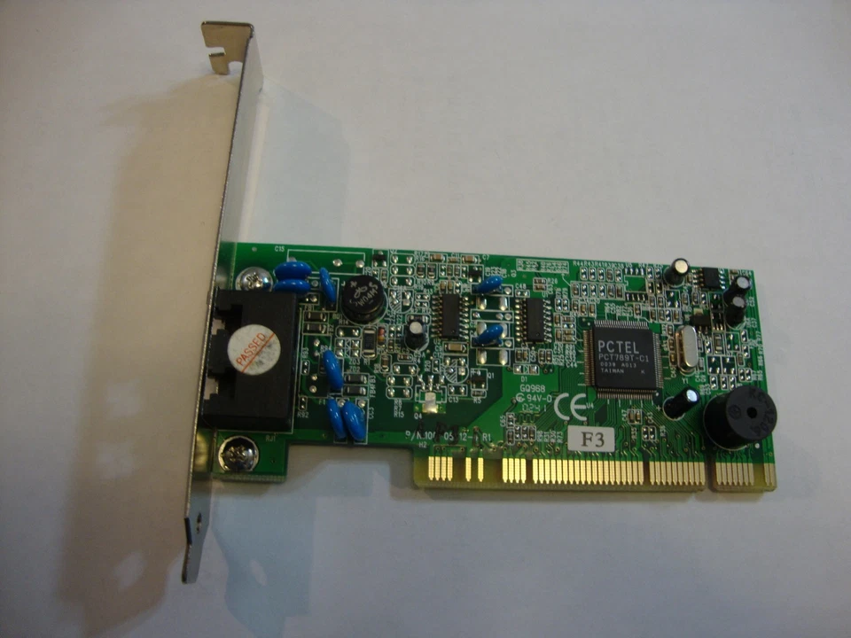 Compaq /PCTEL PCT789T-C1 HSP I56PSP-F30 PCI 56K V.92 Fax Modem - Image 1 of 4
