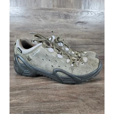 Lowa Elba Gtx Low Suede Leather Hiking Trail Shoes Sneakers Green Womens Sz 7.5 - Image 1 of 4