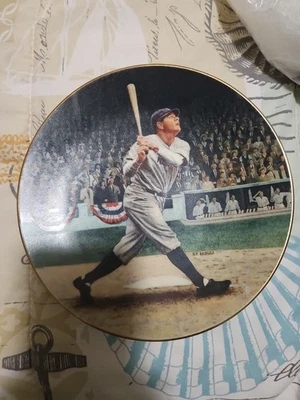 Babe Ruth, Lou Gehrig & Mickey Mantle Collectors Plates- Sports Memorabilia - Image 1 of 4