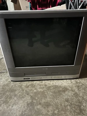 CRT TV Toshiba MW24F11 TV/VCR/DVD Combo. Retro Rare WORKS WELL  - Image 1 of 2