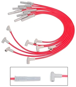 MSD 31369 Red 8.5mm Spark Plug Wire Set for Bel Air/Impala/Sprint w/ 454 Engine - Picture 1 of 3