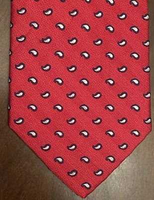 Black Brown 1826 Red Blue 100% Silk Men’s Neck Tie Made In China - Image 1 of 4