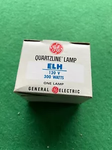 Vintage GE Quartzline Projector AV Lamp ELH 120v 300 Watts - NEW OLD STOCK - Picture 1 of 7