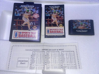 (Nice condition) Sports Talk Baseball Sega Genesis Complete with  manual - Image 1 of 4