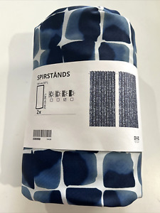 New Ikea SPIRSTANDS Curtains Room Darkening 2 Panels (1 pair) 57"x 98" Blue