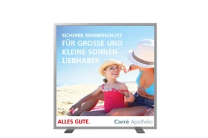 Raumteiler, Werbung u. Information, H=1400 mm - Bild 1 von 5