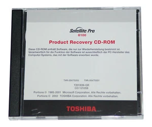 Original Toshiba Satellite Pro 6100 Product Recovery CD - Wiederherstellungs CD - Bild 1 von 1