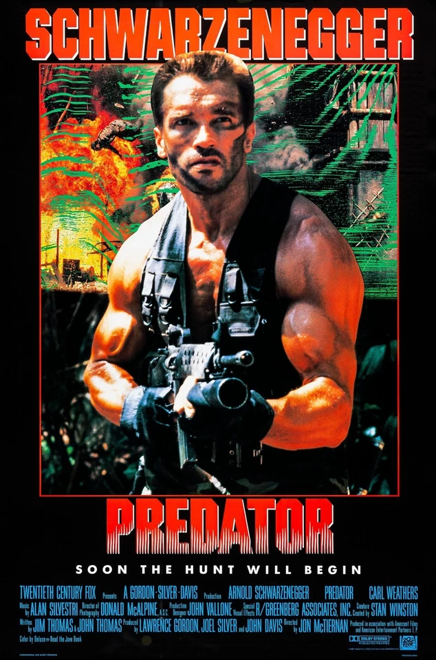 Predator Filmposter (b) - Arnold Schwarzenegger - 11 x 17 cm - Bild 1 von 1