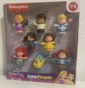 New Disney Fisher Price Little People Princess and Prince Set 8 Figures NIB FS - Picture 1 of 2