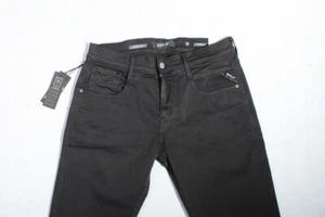 Nuovi jeans uomo Replay M914Y 8366197 040 Anbass, Nero, SLIM, Hyperflex - Foto 1 di 5