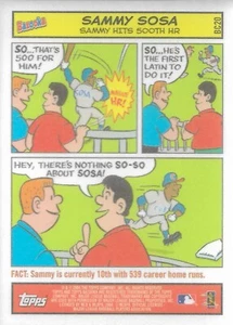 2004 - Topps - Bazooka - Comics - Card #BC20 - Sammy Sosa - Chicago Cubs - Picture 1 of 4
