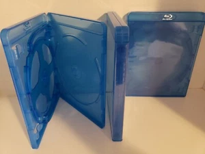 Bluray Replacement Case 3-Disc Triple Movie Thick Storage Case 5/8" 16mm logo. - Picture 1 of 12