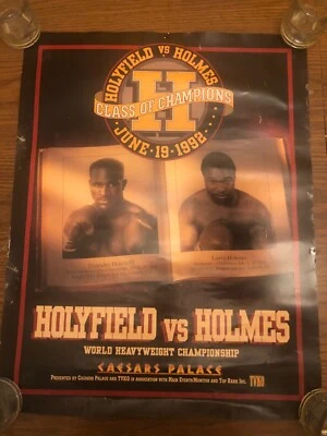 Holyfield Vs Holmes 1992 Class Of Champions Boxing Caesars Palace 22"x28" Poster - Image 1 of 4