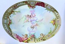 Dollhouse Miniature Mural - Ceiling Sky Cupid and Roses