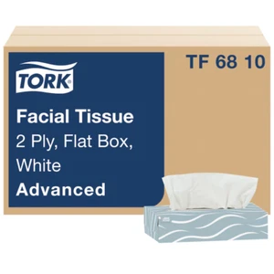Tork Advanced 2-lagige Gesichtstücher, flache Boxen (TF6810) - Kiste mit 3.000 Blatt - Bild 1 von 6