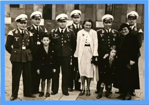 Foto s/w Darstellung deutscher Flieger Gäste aus Neapel. Jahr 1939. - Bild 1 von 2