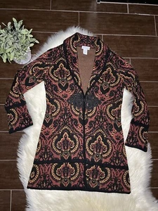 Cardigan lungo morbido circostante spolverino misto lana taglia petite medium - Foto 1 di 6