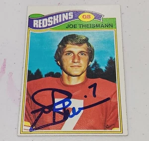 JOE THEISMANN WASHINGTON REDSKINS SIGNED AUTOGRAPHED 1977 TOPPS CARD #74 - Picture 1 of 2