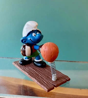 Pitufos - 40508 - Pitufo Boxer con Camisa Roja - Súper Pitufo 1980 vintage Peyo Foto 1 de 4