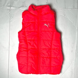 Puma Pink Quilted Puffer Vest Girl’s Size Small (7/8) - Picture 1 of 7