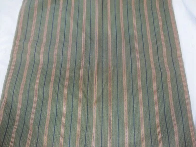 Green striped fabric sample Upholstery  - Image 1 of 3
