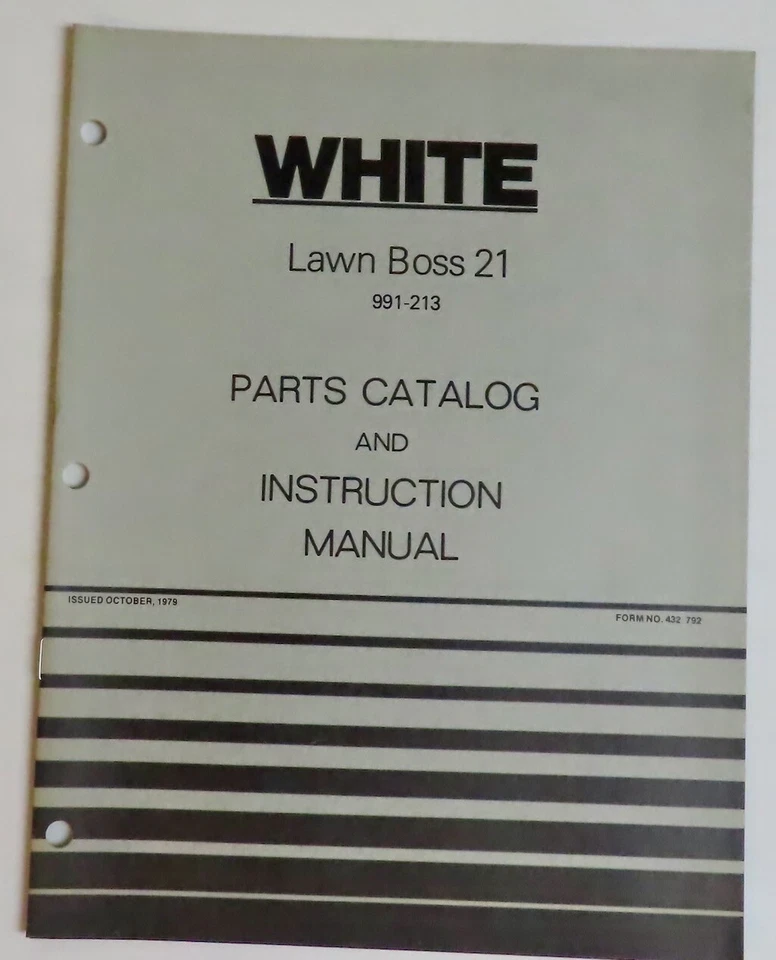 Productos de exterior blancos vintage Lawn Boss 21 piezas y manual de instrucciones Foto 1 de 1