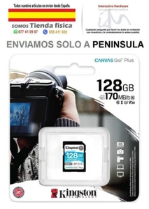 Tarjeta de Memoria Kingston CANVAS Canvas Go! Plus 128GB SD XC/ Clase 10/ 170MBs - Imagen 1 de 1