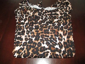 Womens Leopard print 3/4 sleeve blouse CATO Size XL - Picture 1 of 2