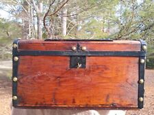 Wonderful 1800's Rustically Restored All Original Jenny Lind Steamer Trunk