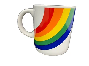 Vintage 80's RAINBOW Coffee Mug Cup FTDA 1987 ~ LGBTQ ~ PRIDE MUG - Picture 1 of 4