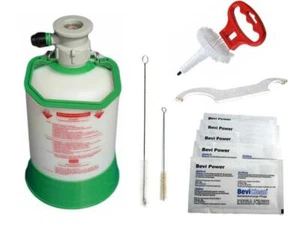 Depósito de limpieza 5L plano + accesorios dispositivo de limpieza de línea de cerveza línea de cerveza - Imagen 1 de 1
