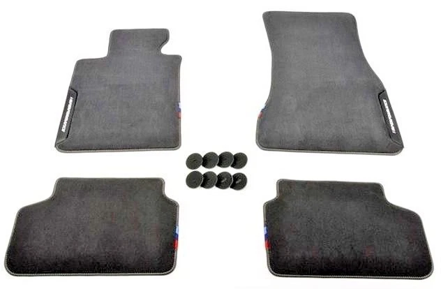 Alfombrillas negras genuinas BMW G30 G31 F90 serie 5 2017+ M Performance totalmente nuevas Foto 1 de 1