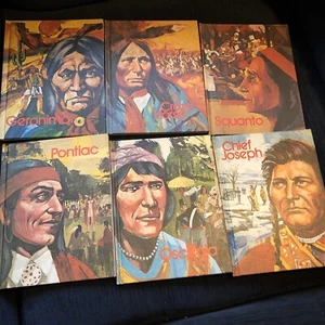 Vintage Lot of 11 Gallery of Great Americans Books Childrens Press 1974 - Foto 1 di 3
