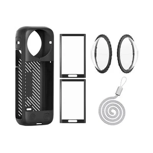 Insta 360 X4 Protector de Lente Tapa Silicona Estuche y Protectores de Pantalla Compatible con... - Imagen 1 de 6
