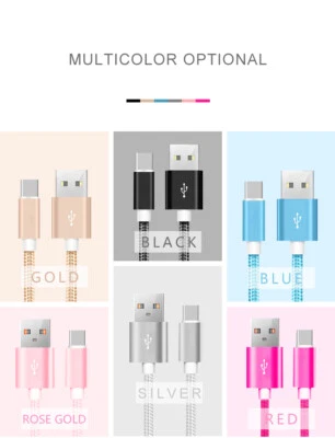 Fast  Type-C & Micro Charging & Data Sync Cable for Samsung Galaxy S4,S5,S (LOT) - Image 1 of 4