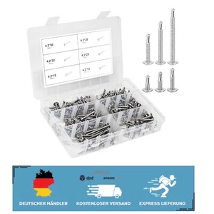 Hochwertige 210er Schraubenset aus Edelstahl - Selbstbohrend für Metall & Holz - Bild 1 von 2