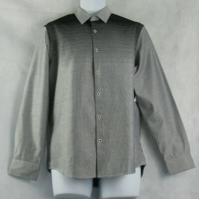 Camisa Alfani Para Hombre Manga Larga Croydon Tejida Abotonada, Combo Negra Foto 1 de 2