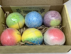 Inteye Handmade Natural Therapeutic Moisturizing Essential Oil 6 Bath Bombs - Picture 1 of 3
