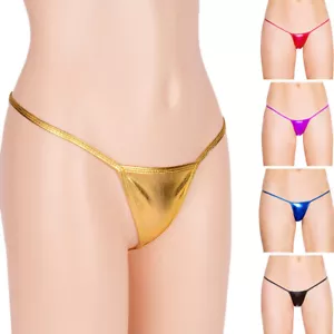 Unisex G-string Briefs T-Back Thongs Panties Low Waist Lightweight Sexy Solid ➳ - Picture 1 of 18