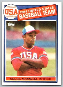 1985 Topps Oddibe McDowell Rookie USA #400