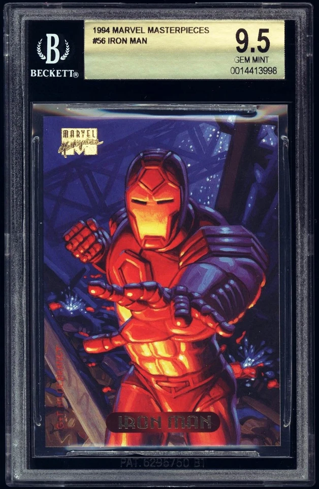 1994 Marvel Masterpieces #56 IRON MAN Hildebrandt BGS 9.5 Gem Mint POP 2 - Image 1 of 1