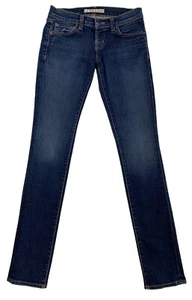 24 27"X29" J Brand Made in California USA Denim Blue Jeans Low Rise Skinny Leg - Picture 1 of 12