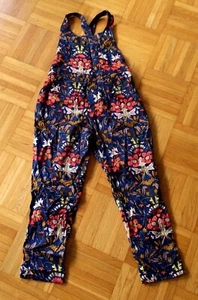 Toller Overall/Jumpsuit, Next, 5-6 Years (116), petrol, Blumenprint - Bild 1 von 4