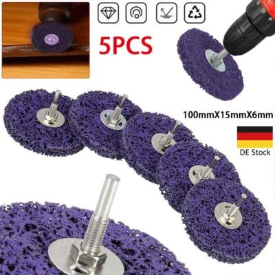 5X SCHEIBE 100 MM LILA REINIGUNGSSCHEIBE SATZ SCHLEIFSCHEIBEN Für CSD/CBS