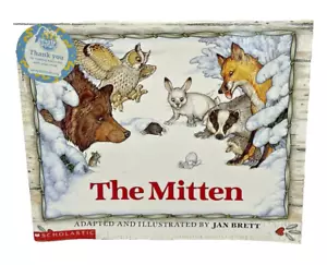 Vintage 1989 The Mitten A Ukrainian Folktale by Jan Brett Paperback Illustrated - Picture 1 of 7