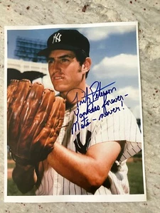 NY Yankees Fritz Peterson autographed 8 x 10 photo “ Yankees forever/Mets never” - Picture 1 of 2