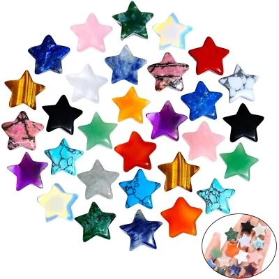20 Stück Stern Edelsteine Glücksbringer Set Chakra Stein Natürliche Sterne Ed... - Bild 1 von 4