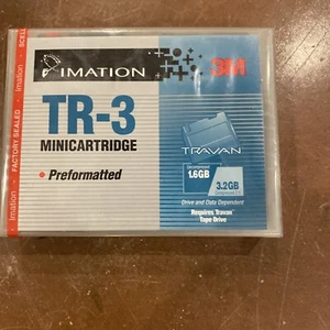 IMATATION 3M TR-3 MINICARTRIDGE PREFORMATTED  NEW FOR TRAVAN TAPE DRIVE SINGLE - Picture 1 of 4